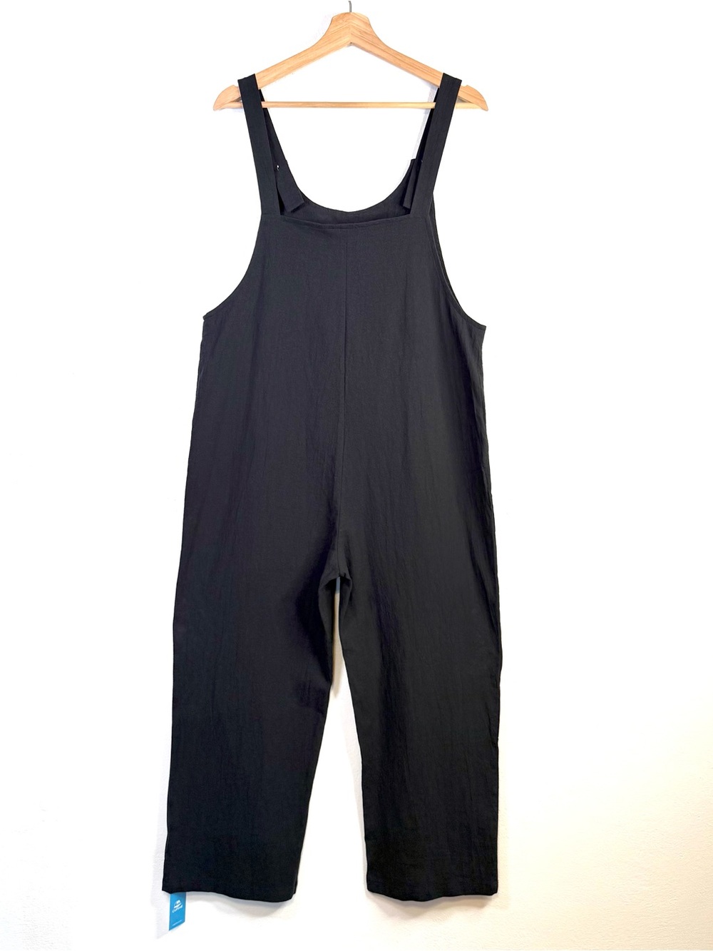 Cupshe Women's Raven Tapered Pinafore Jumpsuit Overalls in Black Size Medium - Picture 9 of 16